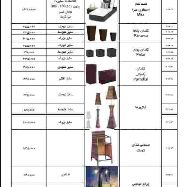 لیست قیمت سایر تجهیزات